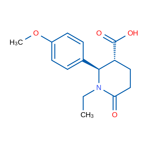 (2R,3R)-1-Ethyl-2-(4-methoxyphenyl)-6-oxopiperidine-3-carboxylic acid 1g