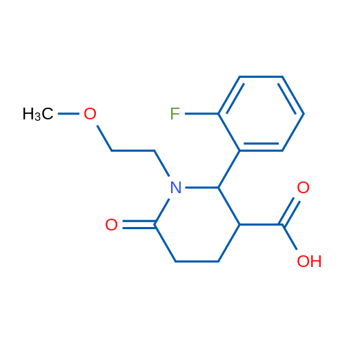 2-(2-Fluorophenyl)-1-(2-methoxyethyl)-6-oxopiperidine-3-carboxylic acid 5g