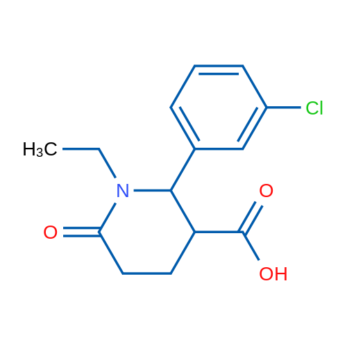 2-(3-Chlorophenyl)-1-ethyl-6-oxopiperidine-3-carboxylic acid 1g