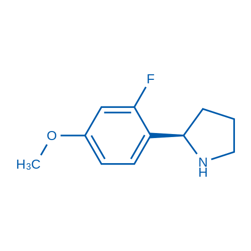 (R)-2-(2-FLUORO-4-METHOXYPHENYL)PYRROLIDINE 1g