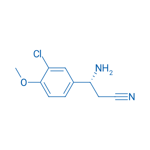 (3R)-3-AMINO-3-(3-CHLORO-4-METHOXYPHENYL)PROPANENITRILE 250mg