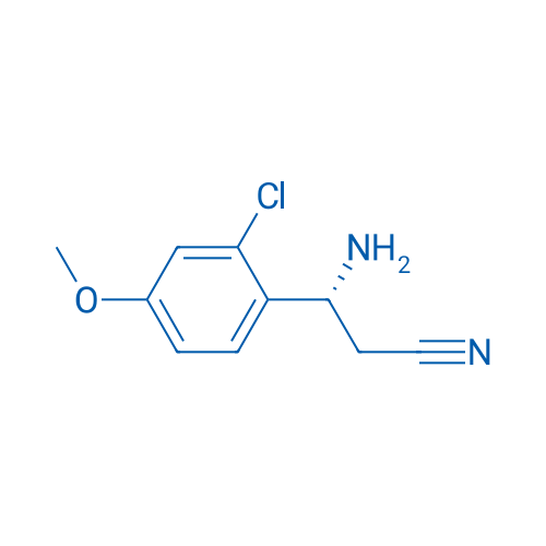 (3R)-3-AMINO-3-(2-CHLORO-4-METHOXYPHENYL)PROPANENITRILE 250mg