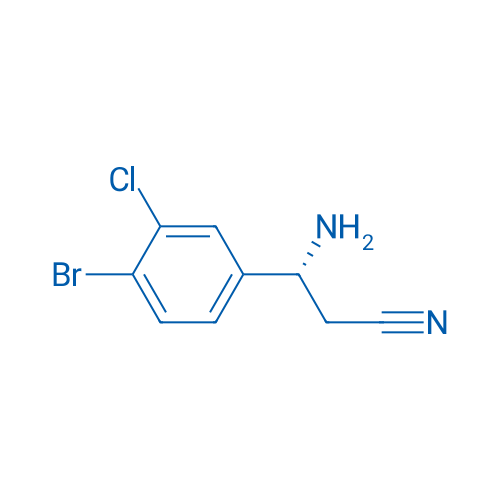 (3R)-3-AMINO-3-(4-BROMO-3-CHLOROPHENYL)PROPANENITRILE 250mg