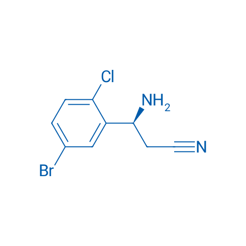 (3S)-3-AMINO-3-(5-BROMO-2-CHLOROPHENYL)PROPANENITRILE 250mg