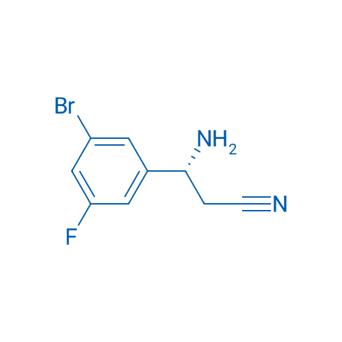 (3R)-3-AMINO-3-(3-BROMO-5-FLUOROPHENYL)PROPANENITRILE 250mg