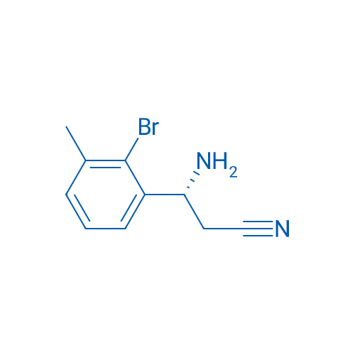 (3R)-3-AMINO-3-(2-BROMO-3-METHYLPHENYL)PROPANENITRILE 250mg