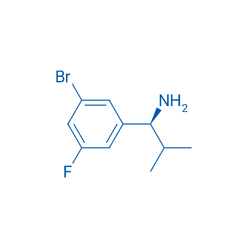 (S)-1-(3-bromo-5-fluorophenyl)-2-methylpropan-1-amine 250mg