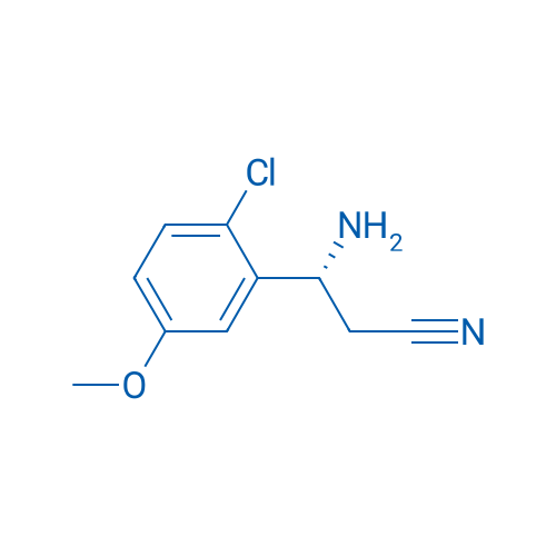 (3R)-3-AMINO-3-(2-CHLORO-5-METHOXYPHENYL)PROPANENITRILE 250mg
