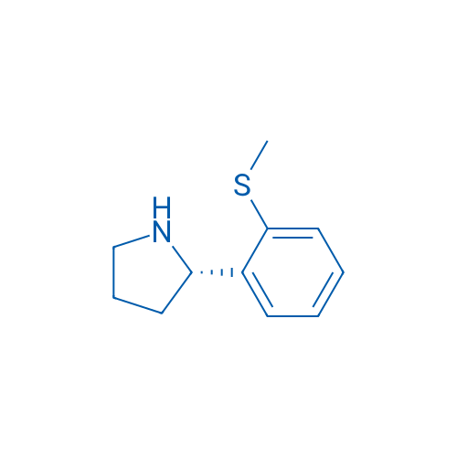 (S)-2-(2-(methylthio)phenyl)pyrrolidine 250mg