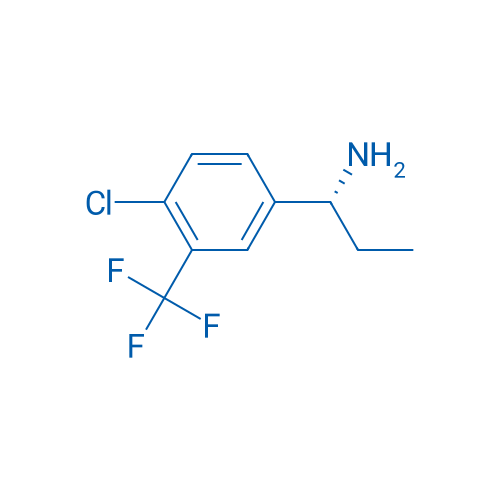 (R)-1-(4-Chloro-3-(trifluoromethyl)phenyl)propan-1-amine 250mg