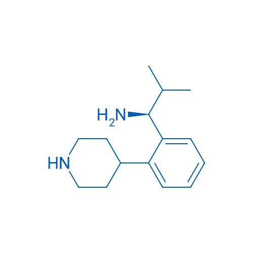 (S)-2-Methyl-1-(2-(piperidin-4-yl)phenyl)propan-1-amine 250mg