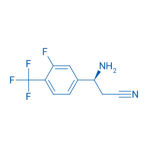 (3S)-3-AMINO-3-[3-FLUORO-4-(TRIFLUOROMETHYL)PHENYL]PROPANENITRILE 250mg