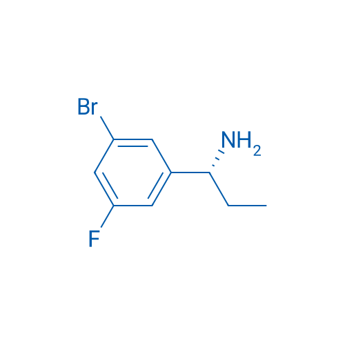 (R)-1-(3-bromo-5-fluorophenyl)propan-1-amine 100mg