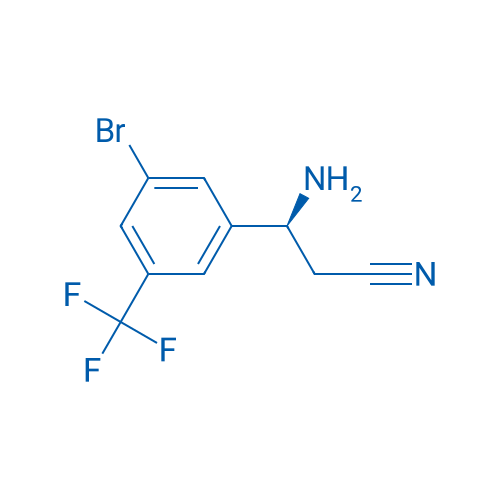 (3S)-3-AMINO-3-[5-BROMO-3-(TRIFLUOROMETHYL)PHENYL]PROPANENITRILE 250mg