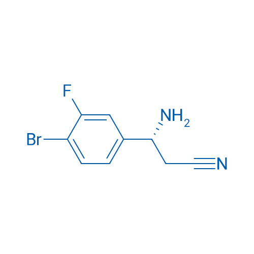 (3R)-3-AMINO-3-(4-BROMO-3-FLUOROPHENYL)PROPANENITRILE 250mg