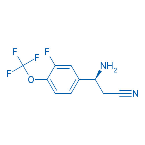 (3S)-3-AMINO-3-[3-FLUORO-4-(TRIFLUOROMETHOXY)PHENYL]PROPANENITRILE 250mg