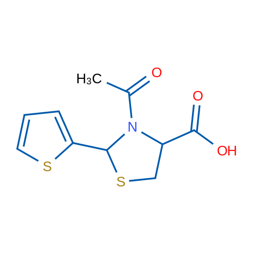3-Acetyl-2-(thiophen-2-yl)thiazolidine-4-carboxylic acid 1g