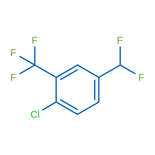 1-Chloro-4-(difluoromethyl)-2-(trifluoromethyl)benzene 5g