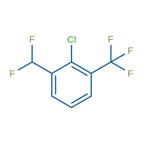 2-Chloro-1-(difluoromethyl)-3-(trifluoromethyl)benzene 1g