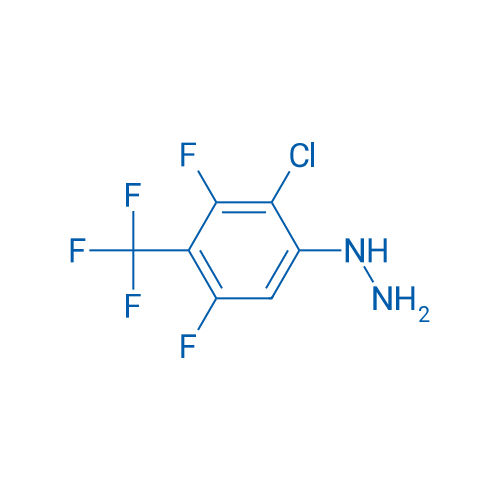 (2-Chloro-3,5-difluoro-4-(trifluoromethyl)phenyl)hydrazine 1g