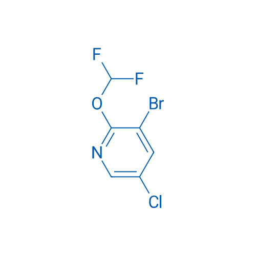 3-Bromo-5-chloro-2-(difluoromethoxy)pyridine 250mg