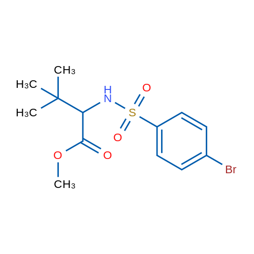 Methyl 2-(4-bromobenzenesulfonamido)-3,3-dimethylbutanoate 1g
