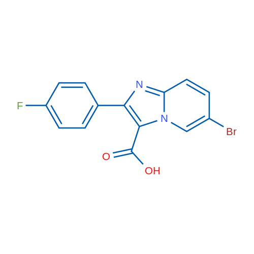 6-Bromo-2-(4-fluorophenyl)imidazo[1,2-a]pyridine-3-carboxylic acid 1g