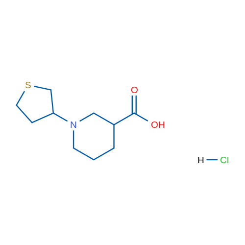 1-(Tetrahydrothiophen-3-yl)piperidine-3-carboxylic acid hydrochloride 5g