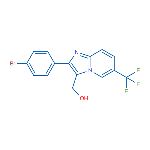 (2-(4-Bromophenyl)-6-(trifluoromethyl)imidazo[1,2-a]pyridin-3-yl)methanol 1g