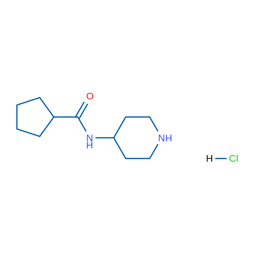 N-(Piperidin-4-yl)cyclopentanecarboxamide hydrochloride 1g
