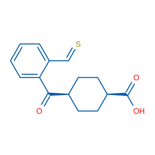 cis-4-(2-Thioformylbenzoyl)cyclohexanecarboxylic acid 1g