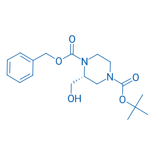 (R)-1-Benzyl 4-tert-butyl 2-(hydroxymethyl)piperazine-1,4-dicarboxylate 250mg