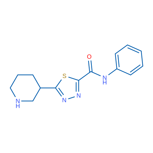 N-Phenyl-5-(piperidin-3-yl)-1,3,4-thiadiazole-2-carboxamide 1g