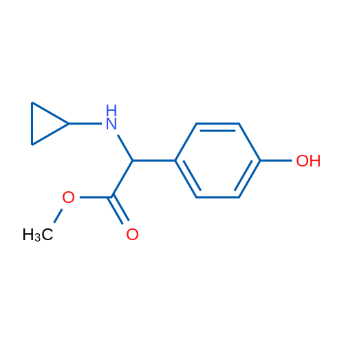 Methyl 2-(cyclopropylamino)-2-(4-hydroxyphenyl)acetate 1g