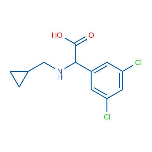 2-[(Cyclopropylmethyl)amino]-2-(3,5-dichlorophenyl)acetic acid 1g