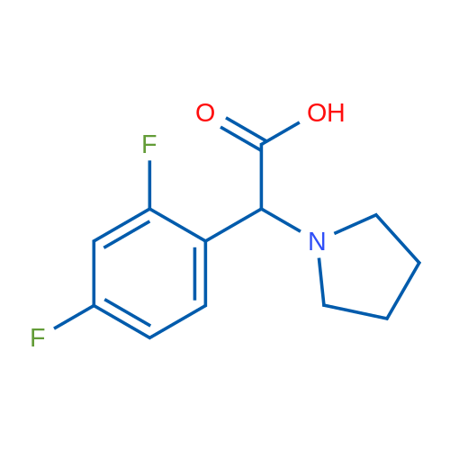 2-(2,4-Difluorophenyl)-2-(pyrrolidin-1-yl)acetic acid 1g