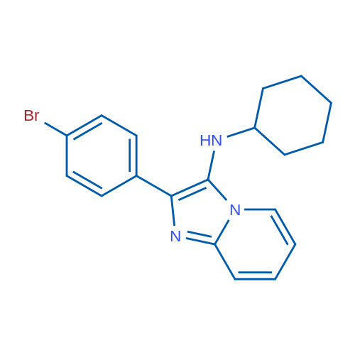 2-(4-Bromophenyl)-N-cyclohexylimidazo[1,2-a]pyridin-3-amine 1g