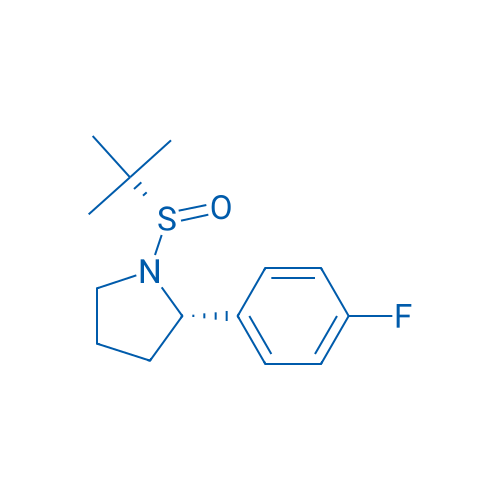 (S)-1-((S)-tert-Butylsulfinyl)-2-(4-fluorophenyl)pyrrolidine 1g