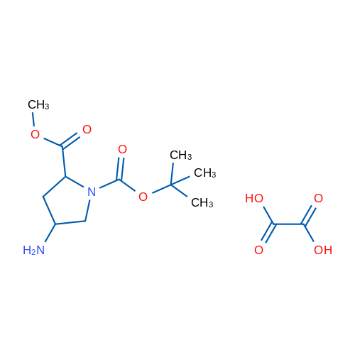 1-tert-Butyl 2-methyl 4-aminopyrrolidine-1,2-dicarboxylate, oxalic acid 1g