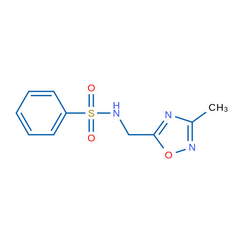 N-((3-Methyl-1,2,4-oxadiazol-5-yl)methyl)benzenesulfonamide 1g