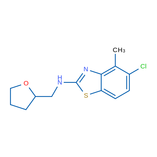 5-chloro-4-methyl-N-((tetrahydrofuran-2-yl)methyl)benzo[d]thiazol-2-amine 1g