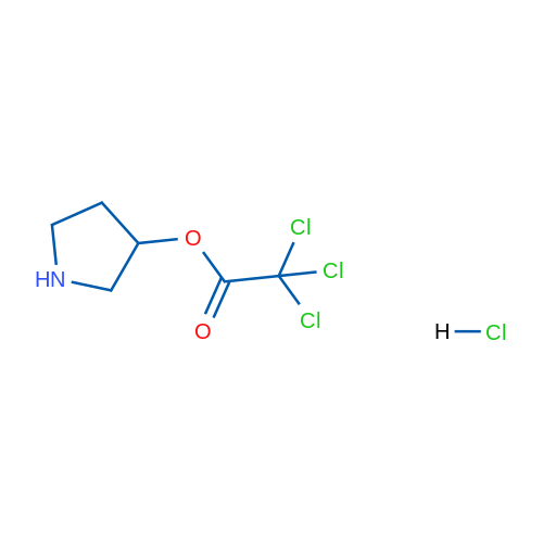Pyrrolidin-3-yl 2,2,2-trichloroacetate hydrochloride 5g