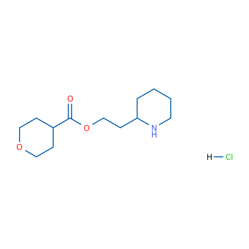2-(Piperidin-2-yl)ethyl tetrahydro-2H-pyran-4-carboxylate hydrochloride 5g