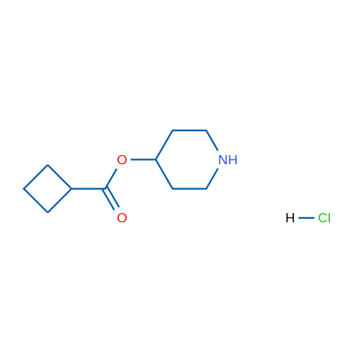 Piperidin-4-yl cyclobutanecarboxylate hydrochloride 1g