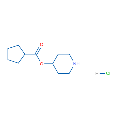 Piperidin-4-yl cyclopentanecarboxylate hydrochloride 5g