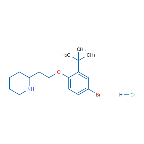 2-(2-(4-Bromo-2-(tert-butyl)phenoxy)ethyl)piperidine hydrochloride 1g