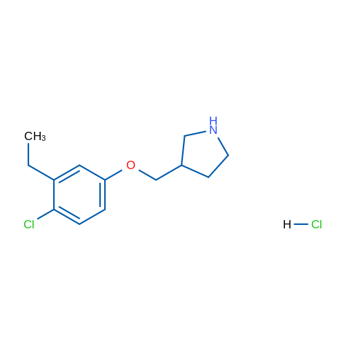 3-((4-Chloro-3-ethylphenoxy)methyl)pyrrolidine hydrochloride 1g