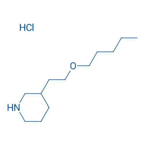 3-(2-(Pentyloxy)ethyl)piperidine hydrochloride 5g