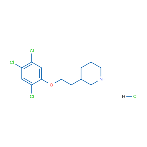3-(2-(2,4,5-Trichlorophenoxy)ethyl)piperidine hydrochloride 5g