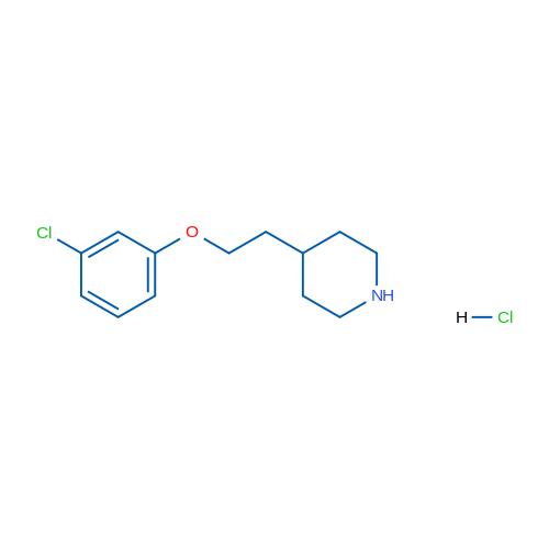 4-(2-(3-Chlorophenoxy)ethyl)piperidine hydrochloride 1g